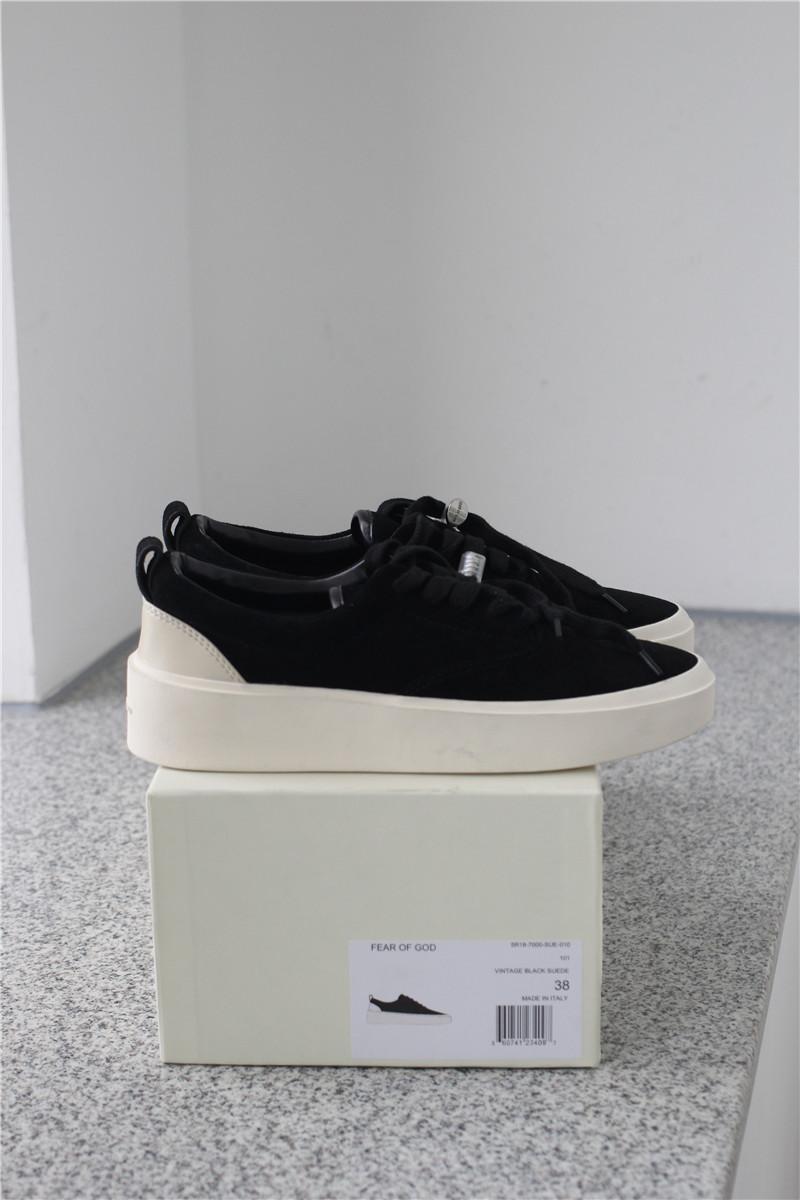 PK God FEAR OF GOD 101 LOW SNEAKER all black BONE SUEDE real materials ready to ship